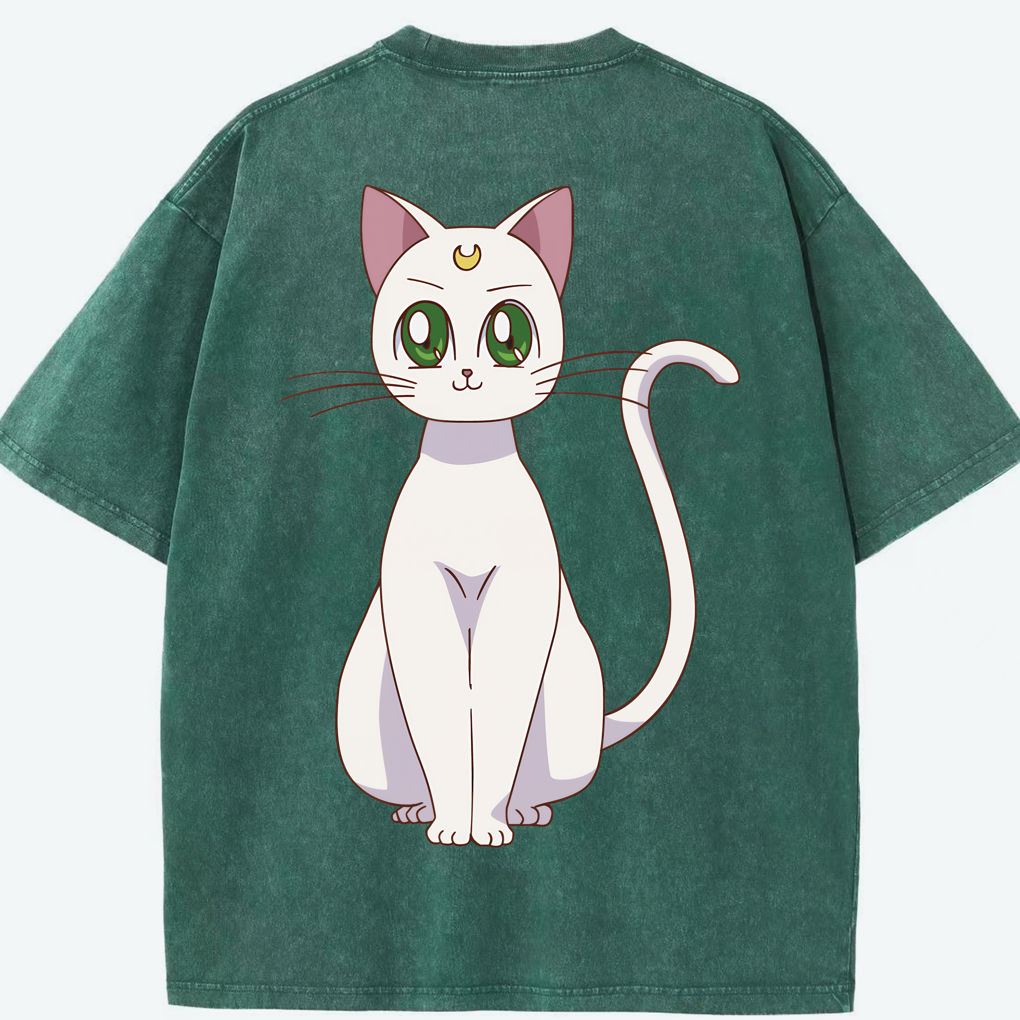（画像用） 美少女戦士セーラームーン Sailor Moon 綿100% ヴィンテージ風 半袖Tシャツ（背面プリント）